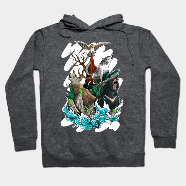 Animals Hoodie by CreepyCrawlies